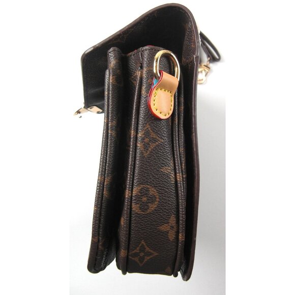 Women's Monogram Brown Sling Bag Discover Sophistication Ideal for daily USE - Picture 4 of 7